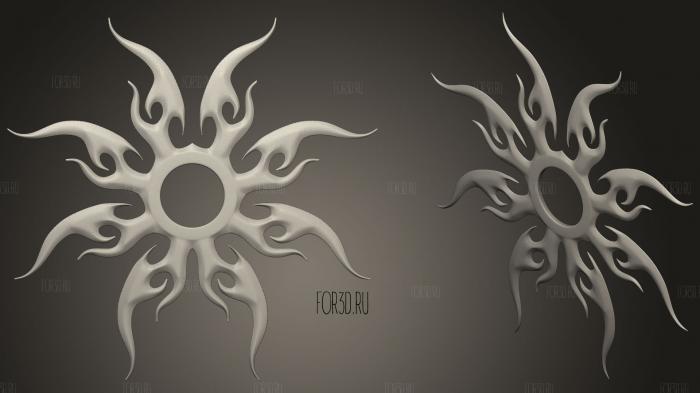 Sun Jewelry 3d stl for CNC